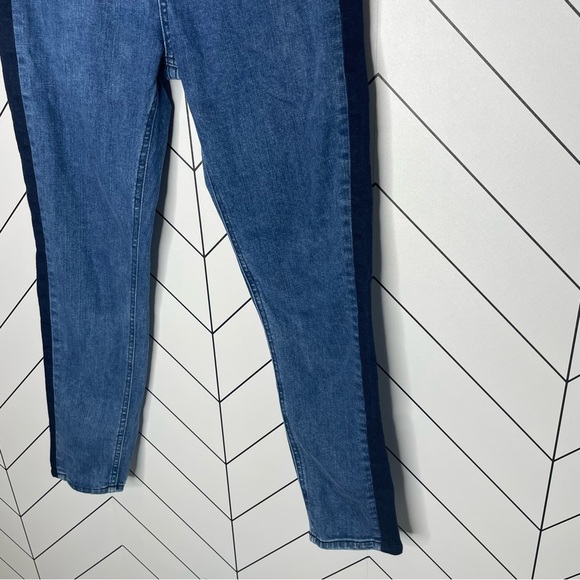 Rag & Bone | Mazie Side Stripe High Waisted Skinny Jeans Double Indigo Size 29 - Picture 7 of 13